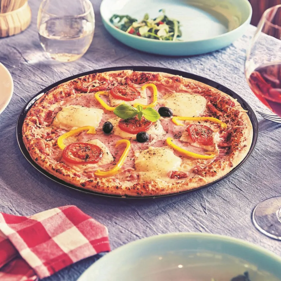 Luminarc Assiette à pizza noire 32 cm Friend's Time> Assiettes Plates