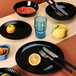 Luminarc Assiette creuse noire 20 cm Bloom><noscript><img width=