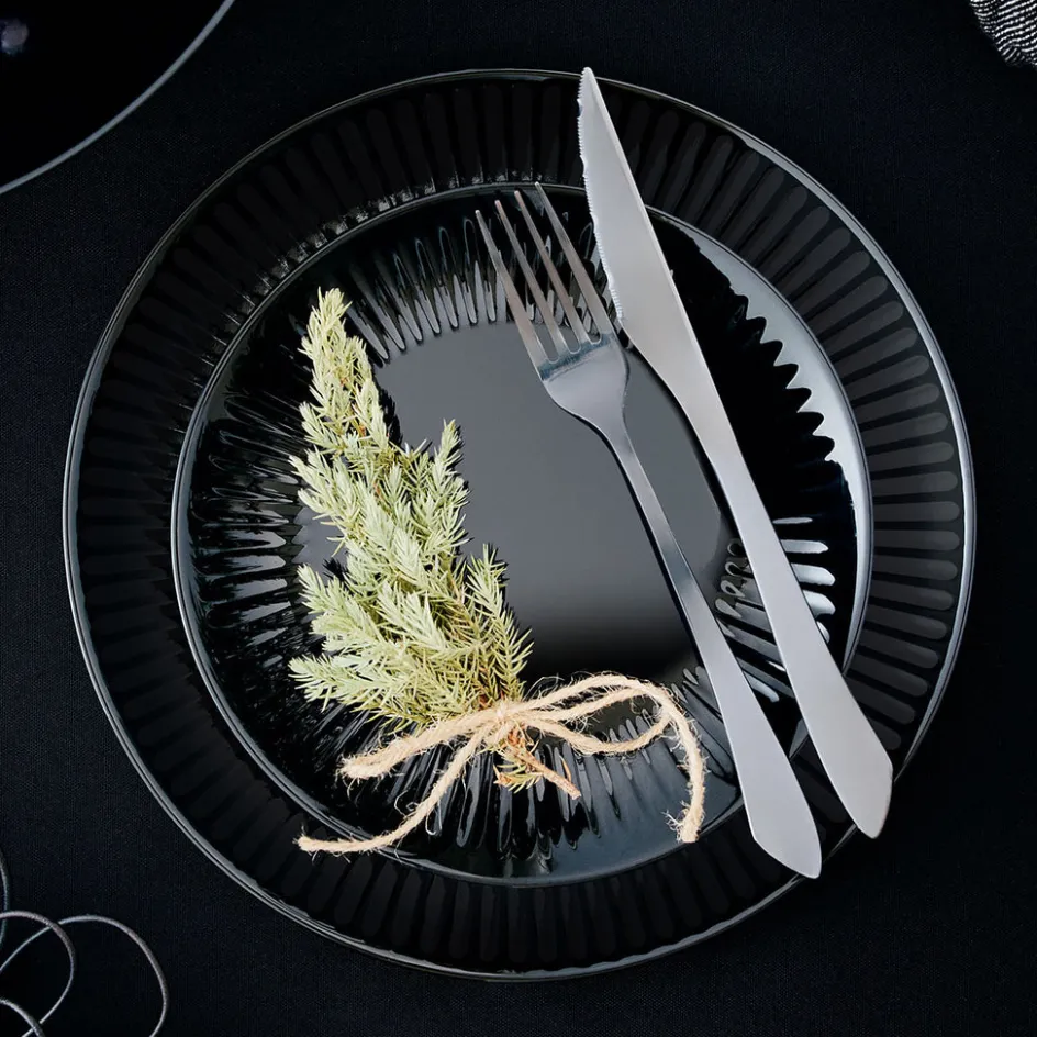 Luminarc Assiette plate 25 cm Cottage Noir> Assiettes Plates