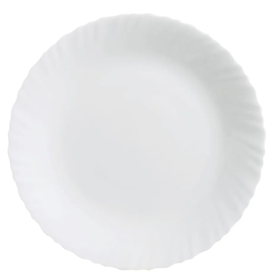Luminarc Assiette plate blanche 25 cm Feston> Assiettes Plates