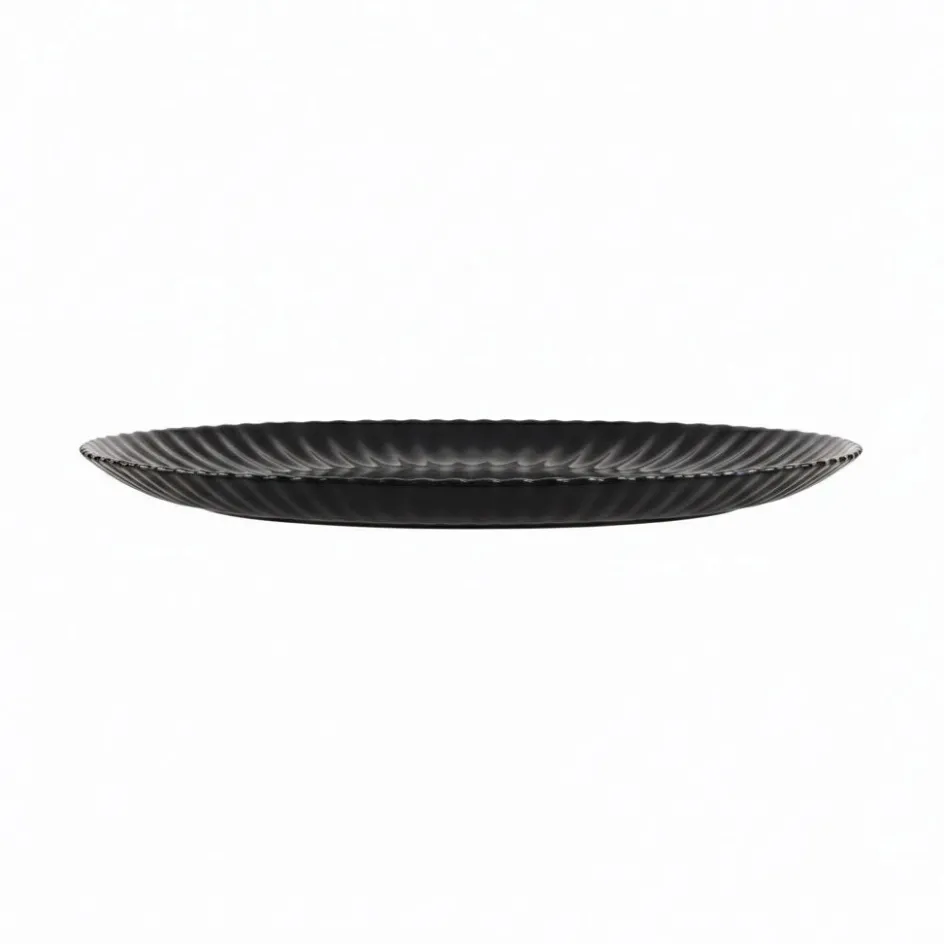 Luminarc Assiette plate noire 25 cm Bloom> Assiettes Plates