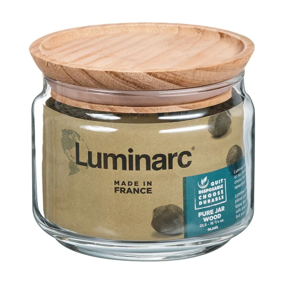 Luminarc Bocal 50 cl Pure Jar Wood> Bocaux & Pots
