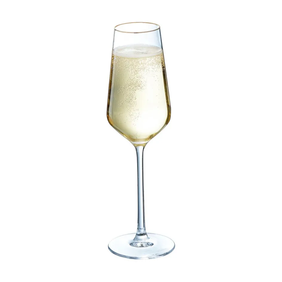 Cristal d'Arques Flûte 23 cl Ultime Bord Or> Flûtes À Champagne