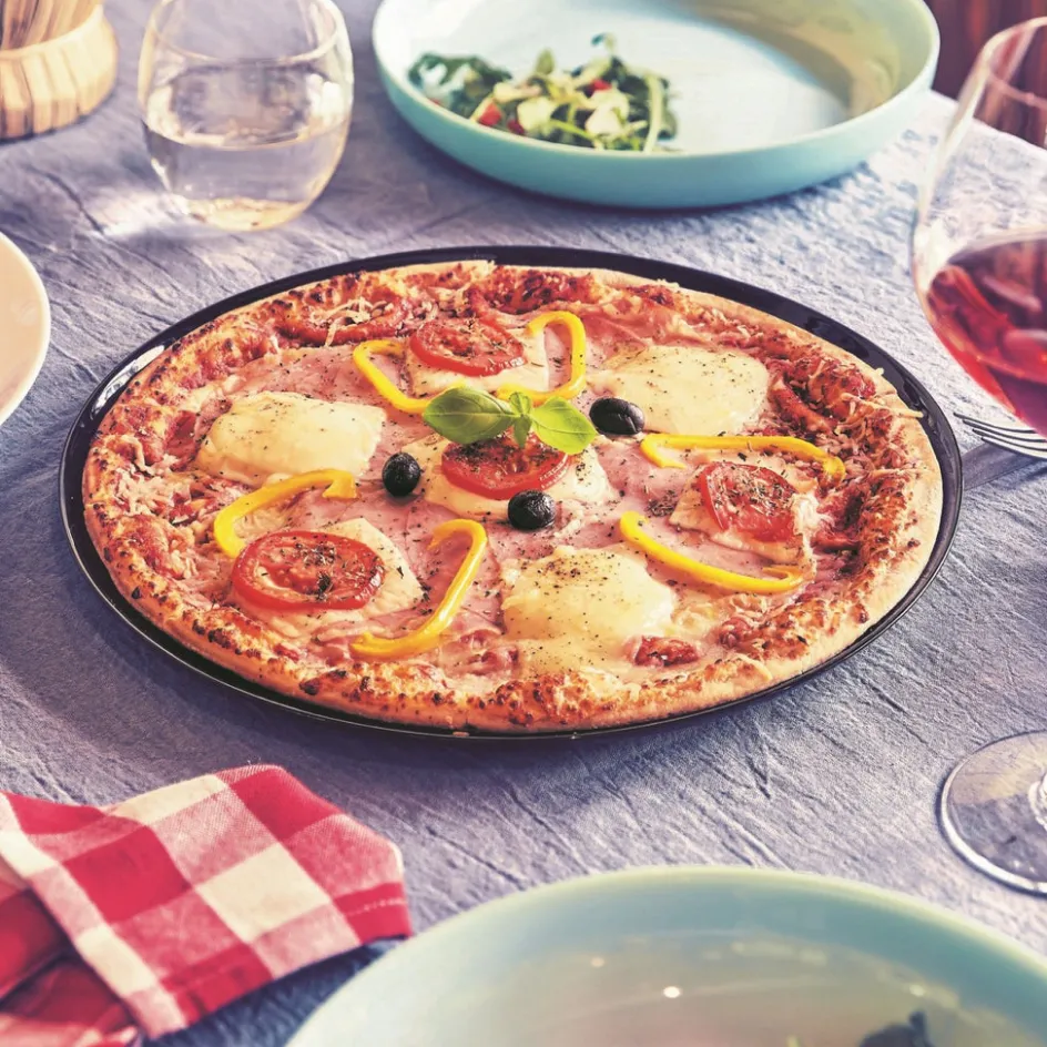 Luminarc Lot de 6 assiettes à pizza Friend's Time noir> Assiettes Plates