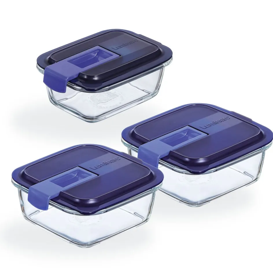 Luminarc Lot de 3 boites de conservation rectangulaires Easy Box> Boîtes De Conservation