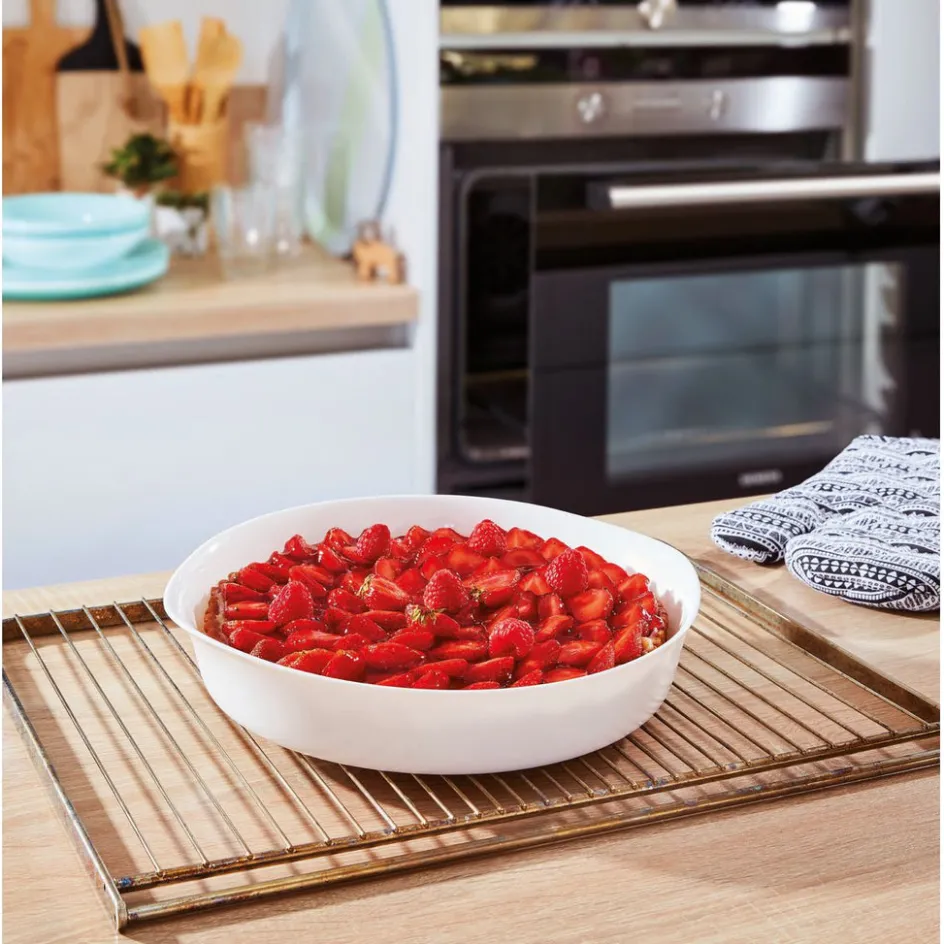 Luminarc Moule à tarte Blanc 28 cm Smart Cuisine Carine> Moules À Tarte|Plats À Four