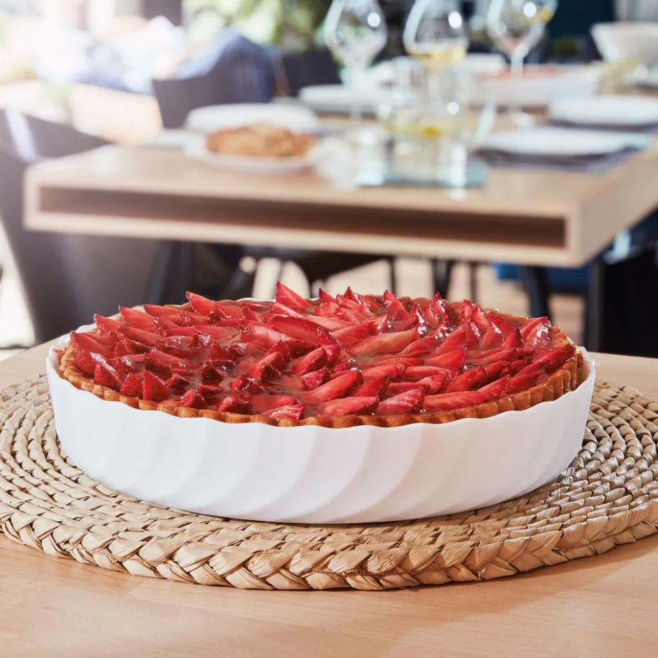 Luminarc Moule à tarte Blanc 26 cm Smart Cuisine Trianon> Moules À Tarte|Plats À Four
