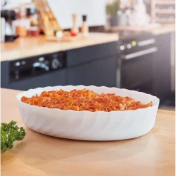Luminarc Plat de cuisson blanc 31,9 x 24,5 cm Smart Cuisine Trianon><noscript><img width=
