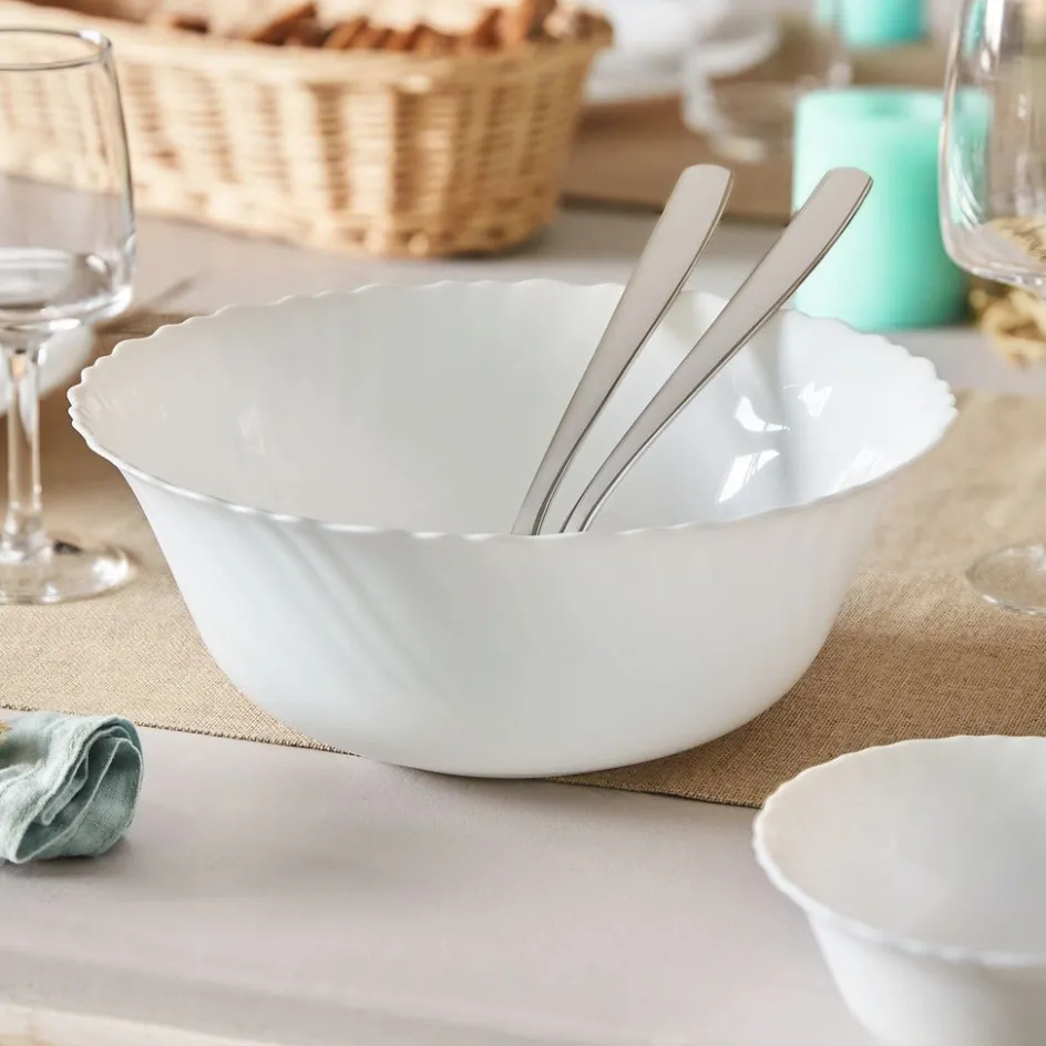 Luminarc Saladier blanc 25 cm Feston> Saladiers