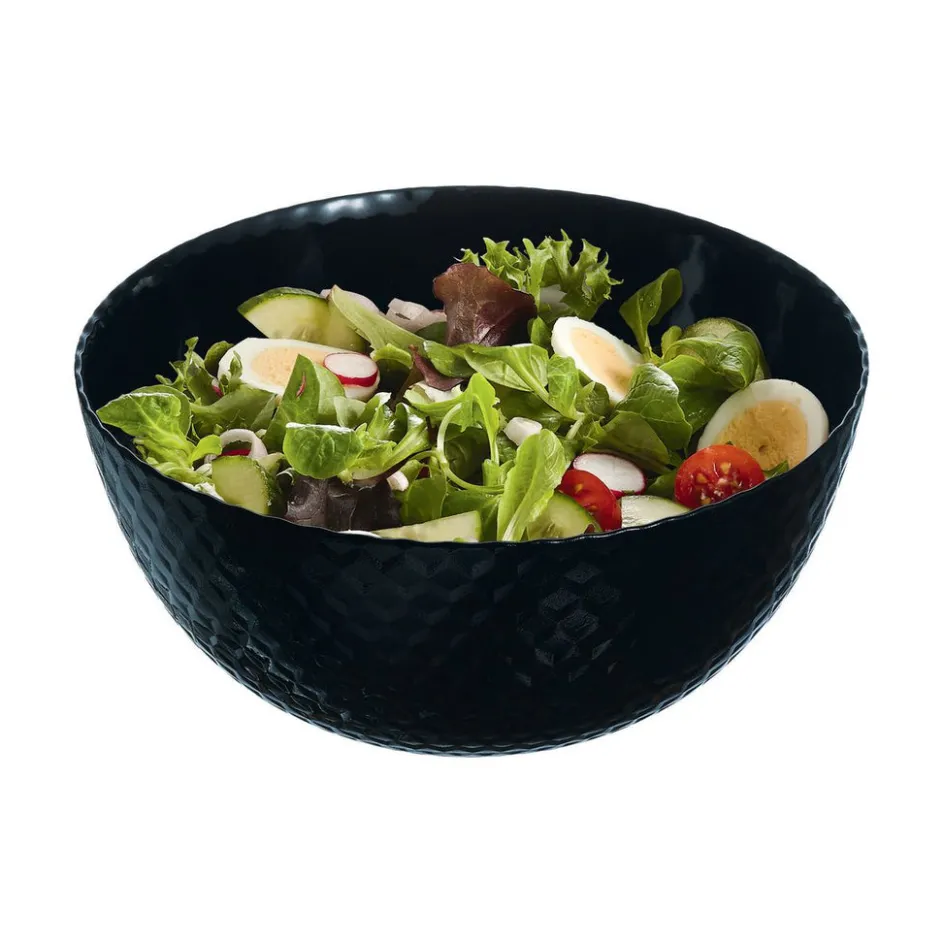 Luminarc Saladier noir 24 cm Pampille> Saladiers
